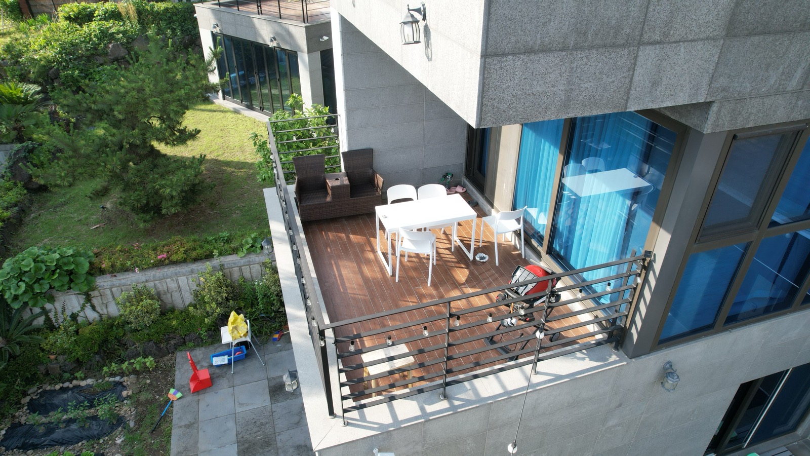 테라스 항공 사진