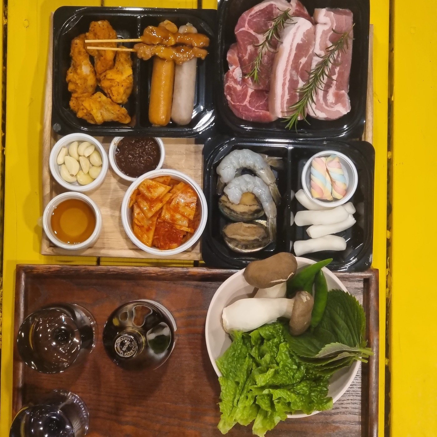 바베큐 한 상